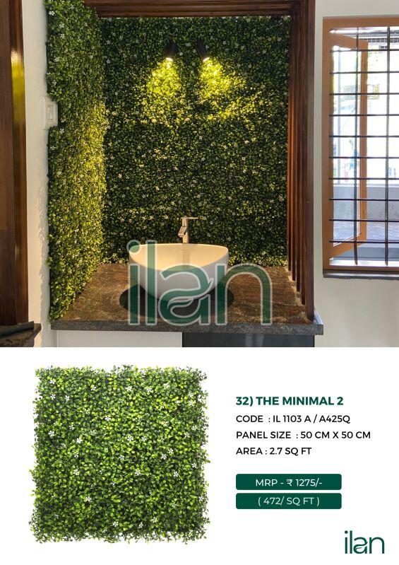 The minimal 2 artificial green walls, for Indoor, Outdoor, Feature : Durable, Easy To Place, Fad-less