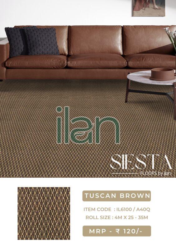 PP tuscan brown carpet, for Rust Proof, Long Life, Soft, Each To Handle, Durable, Attractive Designs