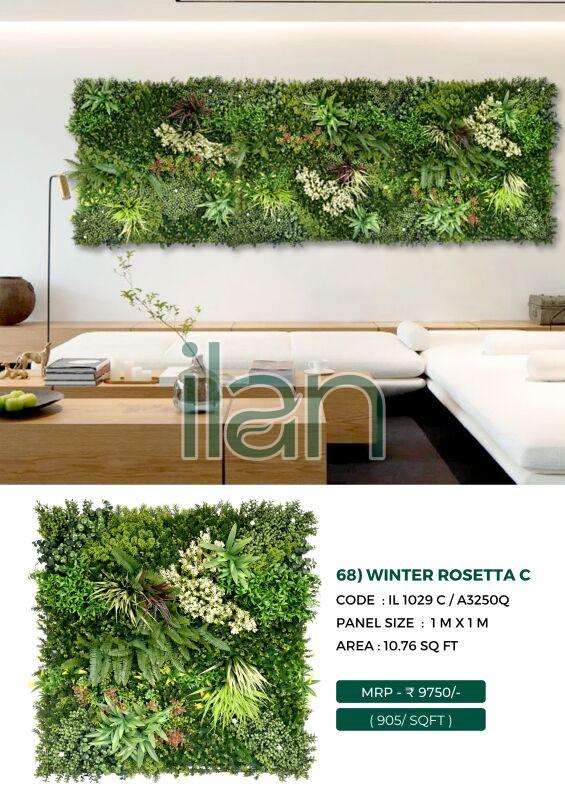 Winter Rosetta C Artificial Green Walls