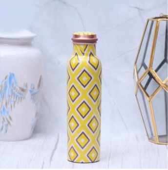 Neon Design Copper Water Bottle, Storage Capacity : 1ltr