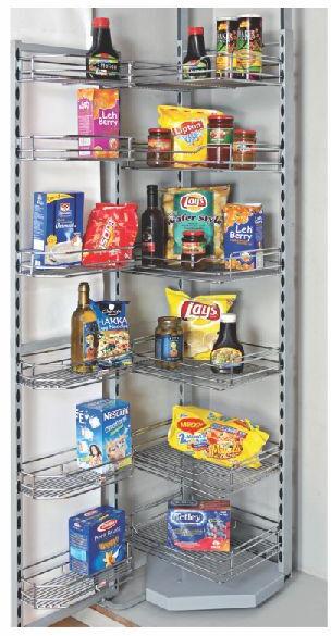 Metal Pantry Unit, Color : Grey