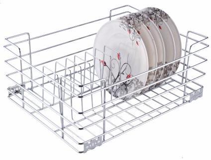 Rectangle Stainless Steel Thali Basket, for Kitchen Use, Technics : Machine Made