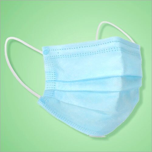 Non Woven 3 Ply Face Mask, for Hospitals, Clinic, Lab, etc., Color : Blue