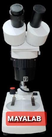 Mayalab Aluminium Electricity Binocular Stereo Microscope, Color : White