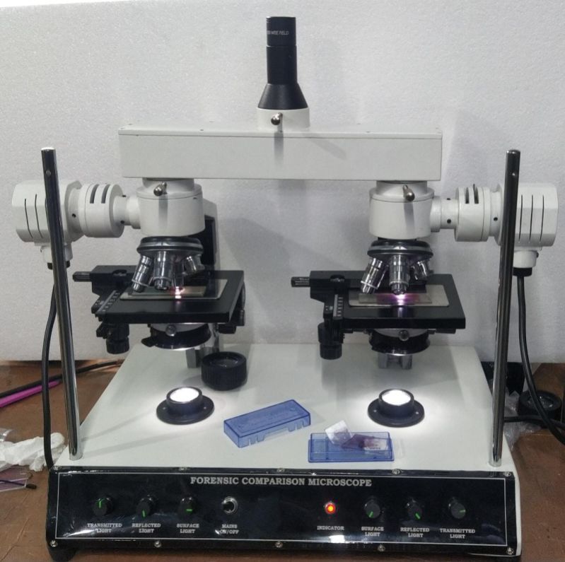 Color Coated Forensic Comparison Microscope, for Industrial Laboratory Research, Packaging Type : Thermocol Box