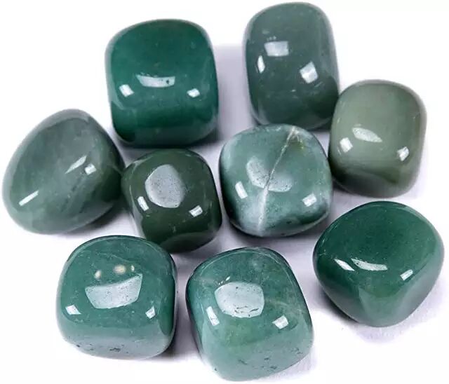 Polished green jade tumbled stone, Feature : Aptivating Look, Excellent Design