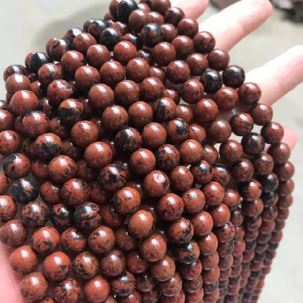 GENSTONE Mahogany Beads Mala