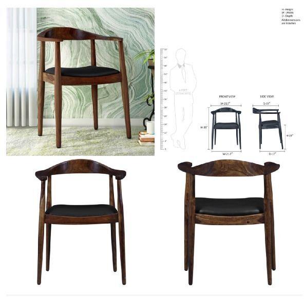 Sheesham Wood Honey Oak Polish Chair, for Home, Feature : High Strength