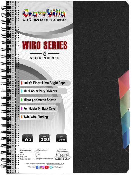 Wiro notebook A5 five subject