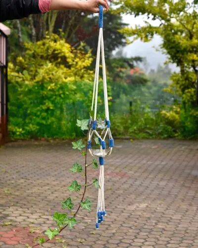 Cotton cord pot hangers, Shape : Round