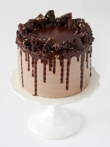 Choco Burst Cake, Color : Brown, Dark Brown, Light Pink