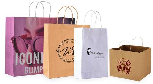 Printed Customized Paper Bags, Size : Standard