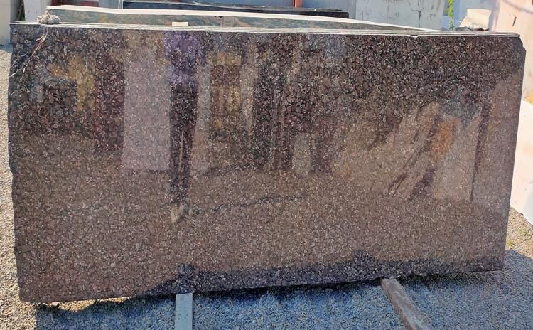 Rectangular Polished Coco Brown Granite Slab, for Kitchen Countertops, Flooring, Specialities : Durable