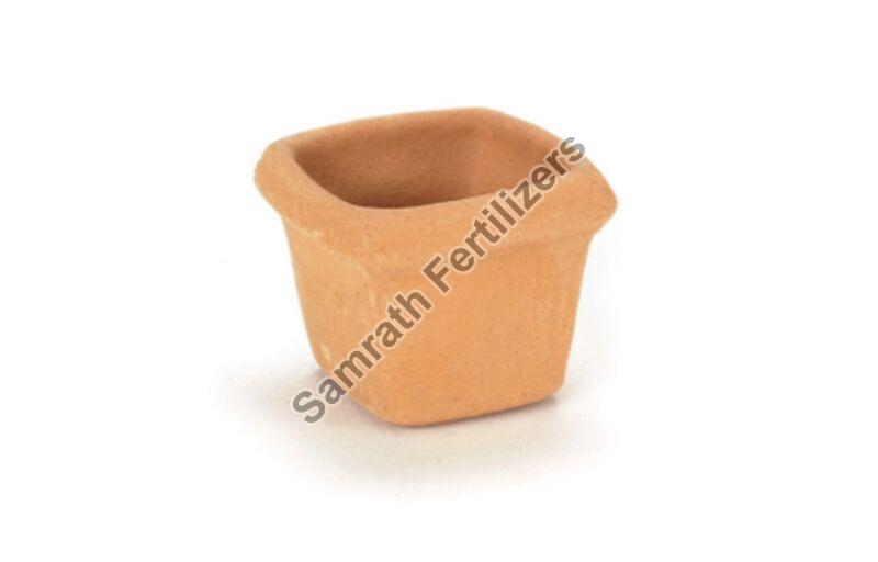 Square Clay Flower Pot