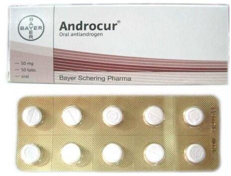 Bayer Medicine Grade Androcur 50mg Tablets, 50 Tablets