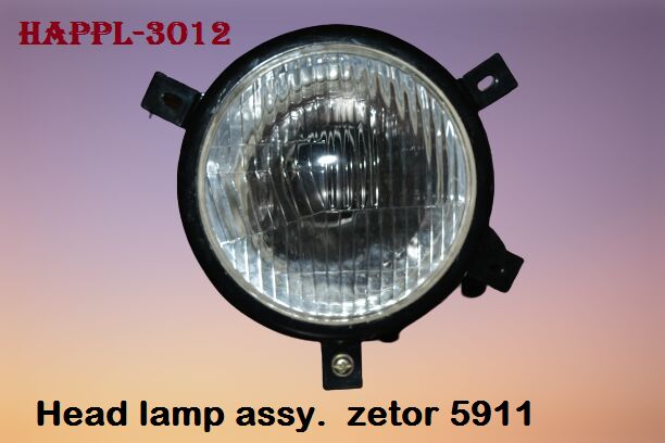 Round HAPPL-3012 Headlamp Assembly, for Automotive, Color : Black