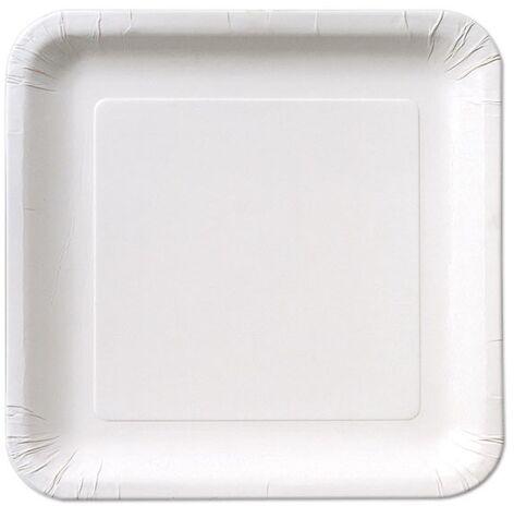 Square Paper Plates, for Event Party Supplies