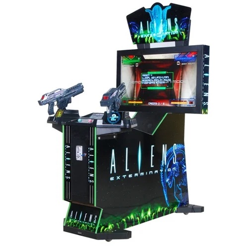 Black Electric Arcade Alien Shooting Game Machine