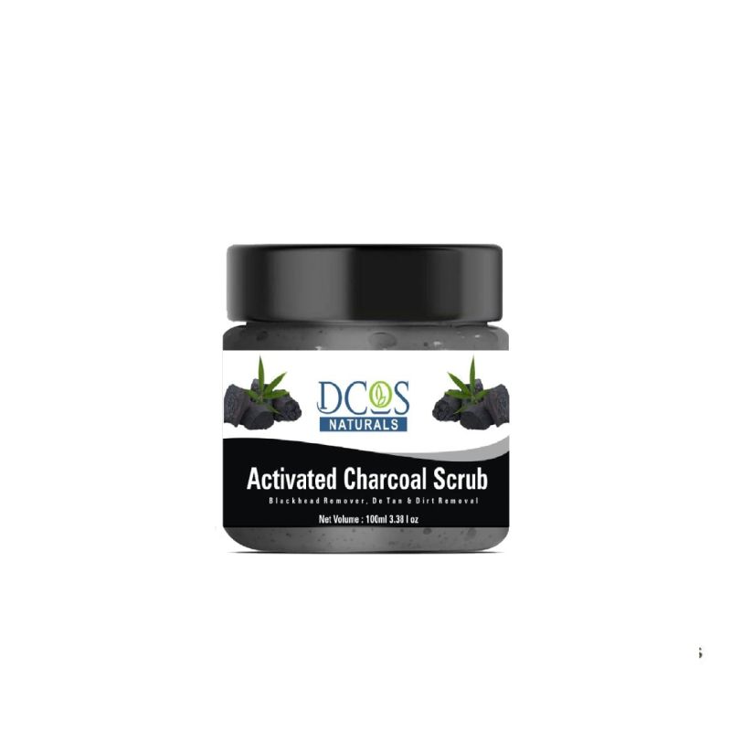 Activated charcoal scrub