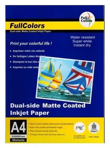 Full Colors Inkjet Photo Paper, Size : 210x297 mm