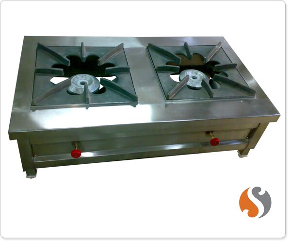 Two Burner Bulk Cooking Gas Stove