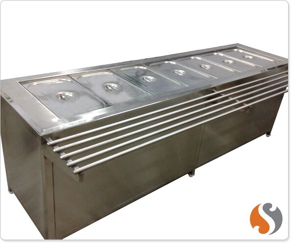 Tray Slide Bain Marie Service Counter