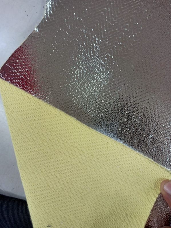 Yellow Priti Fabric aluminized Kevlar cloth, Certification : ISI Certified