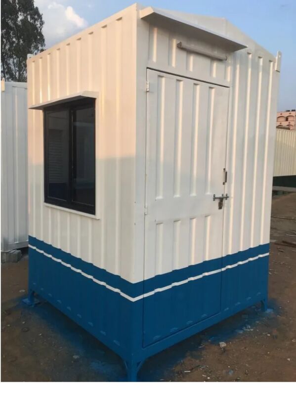 Steel Prefabricated Security Cabin, Color : White