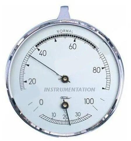 Glass V- TECH Thermo Hygrometer, Color : Silver