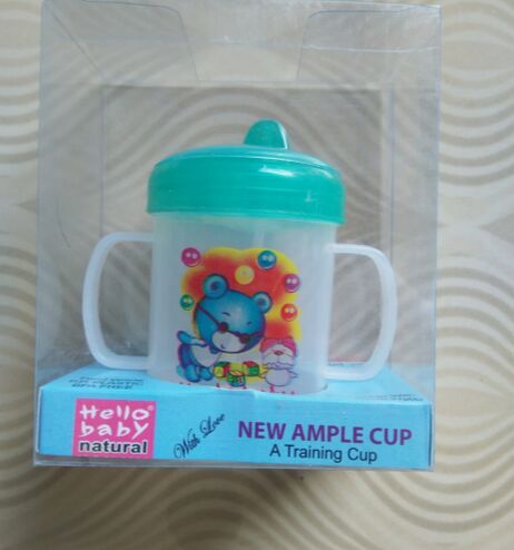 Plastic Hello Baby Ample Cup, Color : Blue