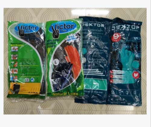 Plain Victor Plus Rubber Gloves, Packaging Type : Plastic Poly Bag