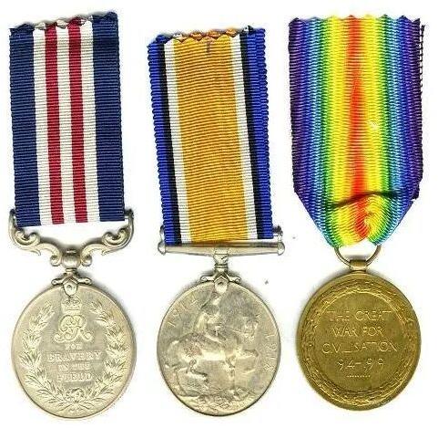 Round Brass Military Medals