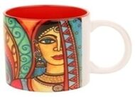 Designer Ceramic Mug, Pattern : Printed