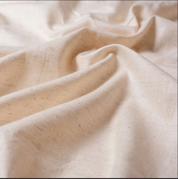 Cotton natural flax fabric, for Garments, Occasion : Ethnic Wear