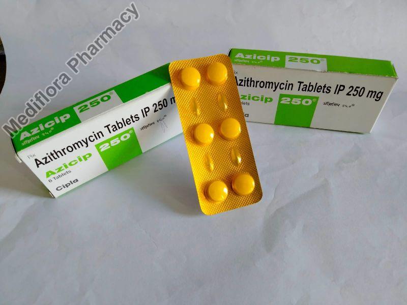 Azicip 250 mg tablets, Composition : Azithromycin