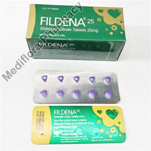 Fildena 25 mg tablets, Purity : 98%