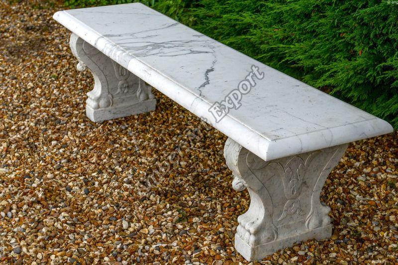 Outdoor best sale marble bench