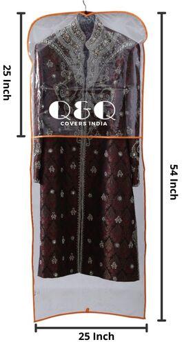 Half -d PVC Sherwani Cover, Color : Transparent