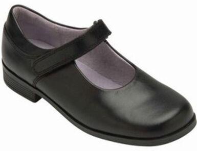 PU Synthetic School Shoes, Color : Black