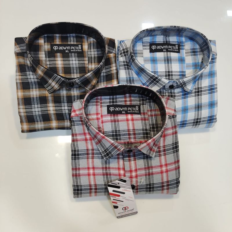 Cotton Men Stylish Shirt, Features : Shrink Resistant, Color Fastness, Attractive Designs.