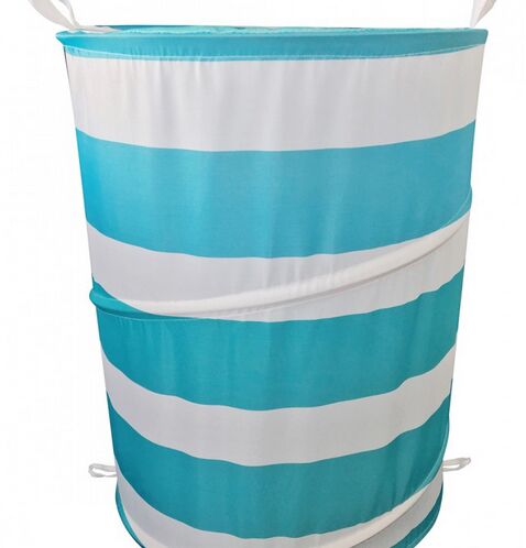 Ombre Stripes Polyester Laundry Bag