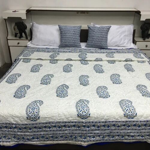 Printed Cotton Summer Quilt, Size : 90x100 Inch