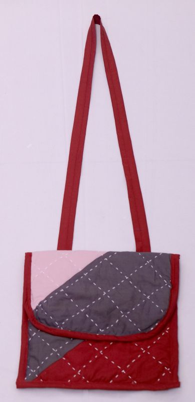 Square Canvas Printed Quilted Hand Bag, for Corporate Gifts, Technics : Machine Made