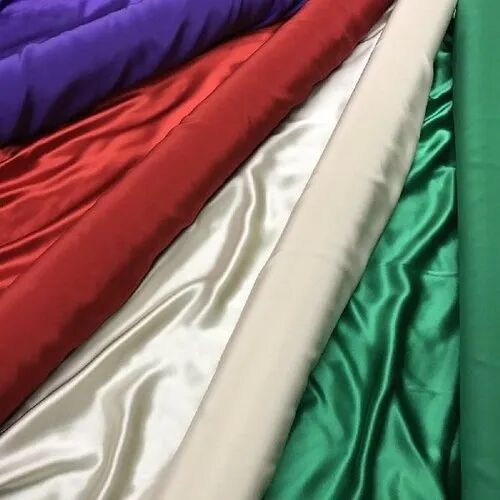Poly Satin Fabric, Plain / Solids, Purple at Rs 24/meter in Surat