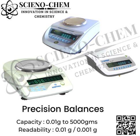 Contech Digital High Precision Balances, Capacity : 0.01g to 5000g