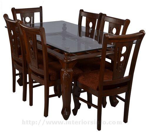 Wooden Dining Table Set 6 seater