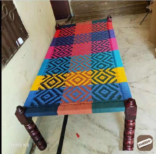 Grinded Wooden Rajasthani Charpai, for Industrial Use, Making Furniture, Feature : Durable, Fine Finished