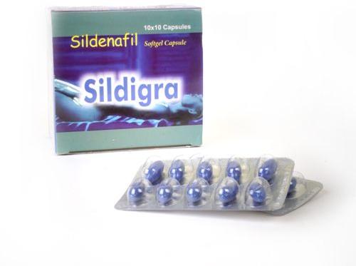 Sildenafil Sildigra Softgel Capsules, Packaging Type : Plastic Packets