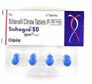Suhagra 50 Mg Tablets, Packaging Type : Box