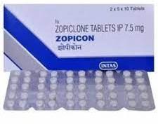 Zopicon 7.5 Mg Tablets, Packaging Size : 10x10